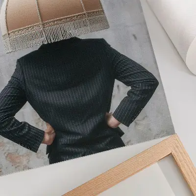 Lámina artística de alta calidad pantalla de lámpara refinada con elegante contraste de texturas