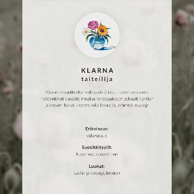 Póster Una composición floral única para un interior moderno.