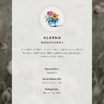 Póster Una composición floral única para un interior moderno.