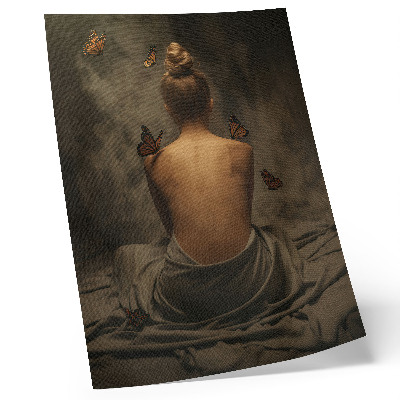 Póster con colores saturados Las mariposas aportan delicados toques de elegancia y paz.