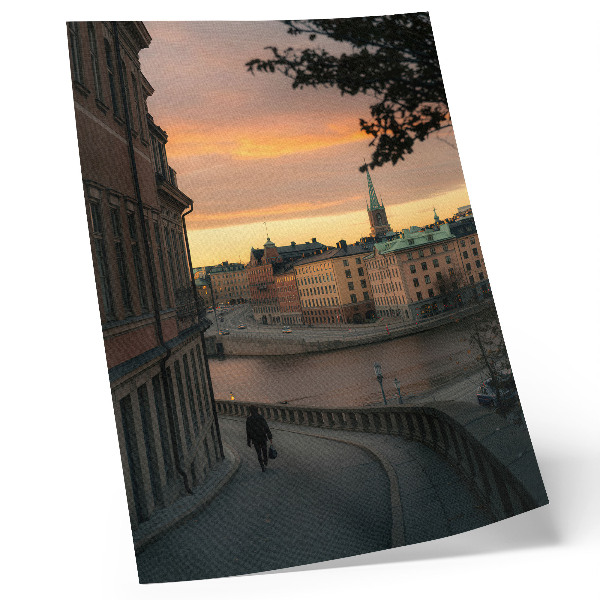 Lámina artística de alta calidad Edificios históricos, atardecer, ambiente tranquilo