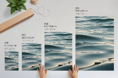 Póster Olas tranquilas, armonía, paz, suavidad, relajación