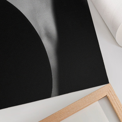Póster Una sutil combinación de elegancia en blanco y negro.