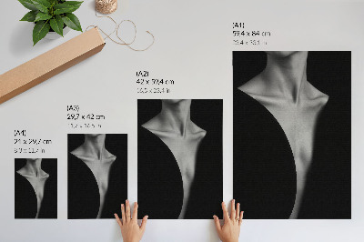 Póster Una sutil combinación de elegancia en blanco y negro.