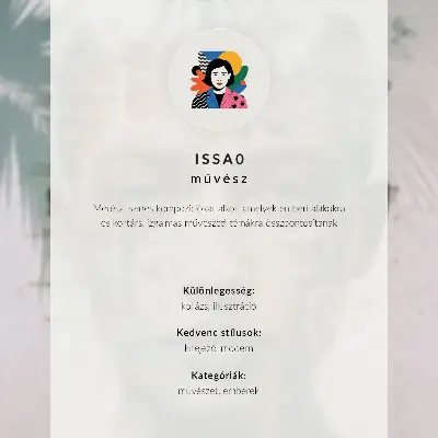 Póster de rostro masculino minimalista con colores saturados