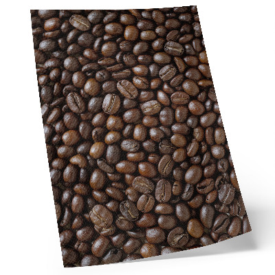 Póster con textura de granos de café marrones