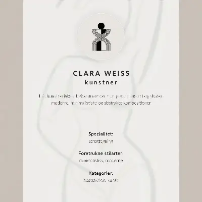 Póster de silueta minimalista de una mujer con colores saturados sobre fondo beige