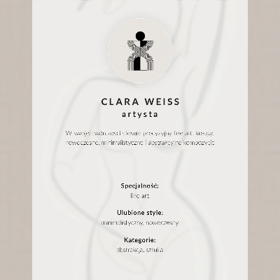 Póster con colores saturados Silueta minimalista de una mujer sobre fondo beige.