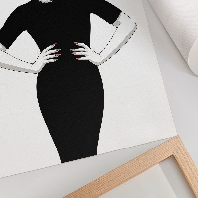 Póster Combinación surrealista de tigre y vestido