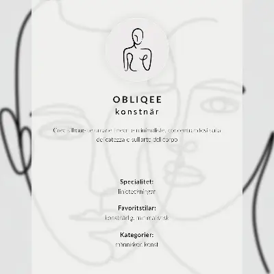 Lámina artística de alta calidad rostros con técnica de dibujo lineal minimalista y elegante
