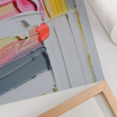 Póster Textura dinámica de rayas de pintura abstracta