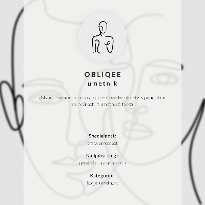 Lámina artística de alta calidad Un sutil contorno de silueta negra sobre un fondo claro.