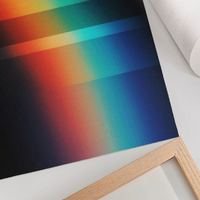 Lámina artística de alta calidad Efecto de profundidad de rayas horizontales coloridas