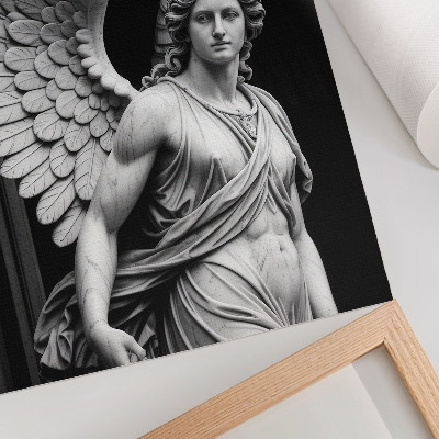Escultura de ángel de mármol lienzo decorativo moderno lleno de detalles y elegancia