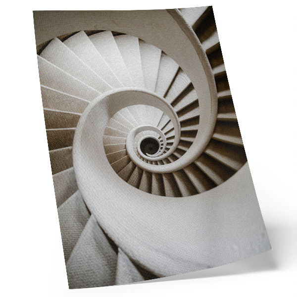 Póster Escalera de caracol de arquitectura moderna