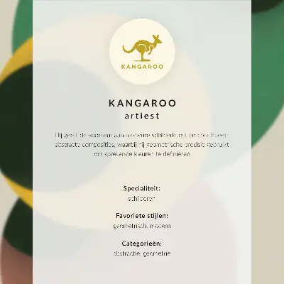 Póster de diseño geométrico con colores saturados y estilo moderno