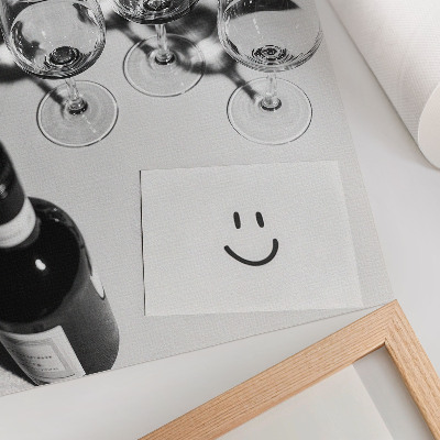 Póster Elegancia chic en contrastes de blanco y negro.
