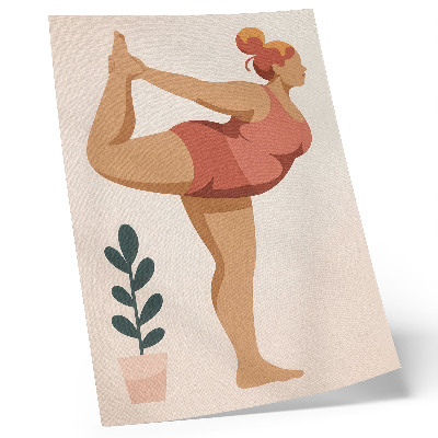 Póster con colores saturados Forma sencilla, tonos cálidos, calma, equilibrio