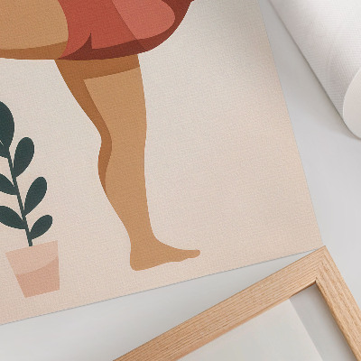 Póster con colores saturados Forma sencilla, tonos cálidos, calma, equilibrio