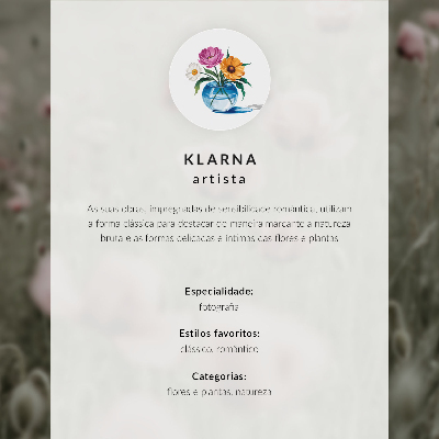 Póster Flores en tonos pastel elegancia armonía sensualidad