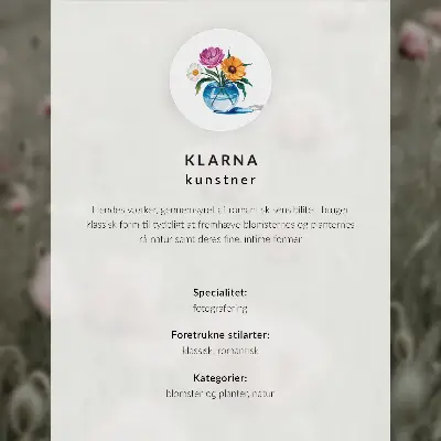 Póster flores con elegancia y armonía en tonos pastel