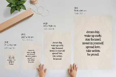 Póster de mensaje motivacional con fondo brillante y líneas elegantes en colores saturados