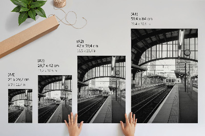 Póster Modernidad, estructura, espacio, simetría, ritmo