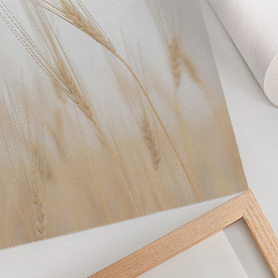 Póster Elegancia minimalista de las espigas de grano