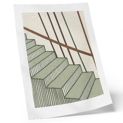 Póster Geometría de escaleras, dinamismo, minimalismo, elegancia