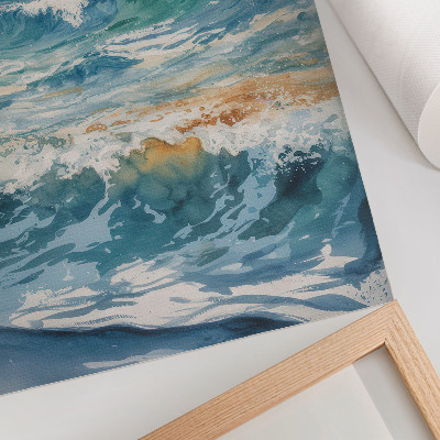 Lienzo decorativo moderno Ondas atmosféricas, la tranquila belleza de la naturaleza.