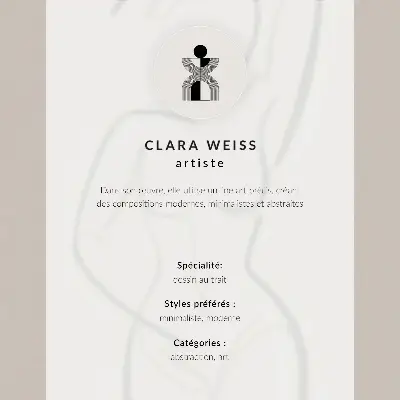 Póster de elegancia minimalista con diseño de líneas de mano y estilo moderno