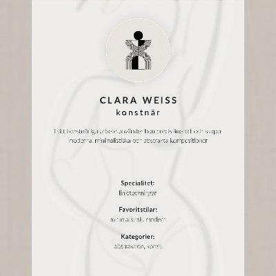 Póster Elegancia minimalista de líneas de mano y modernidad