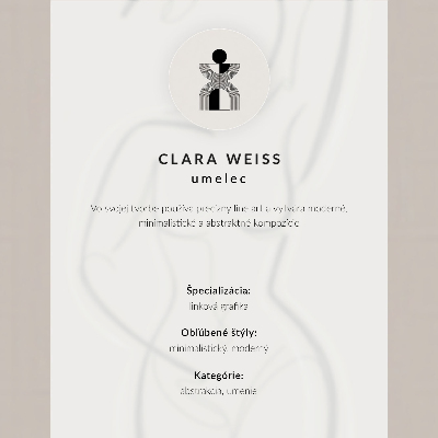 Póster Elegancia minimalista de líneas de mano y modernidad