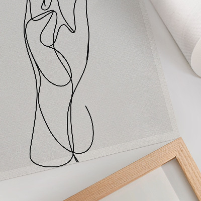 Póster Elegancia minimalista de líneas de mano y modernidad
