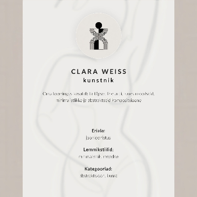 Póster Elegancia minimalista de líneas de mano y modernidad
