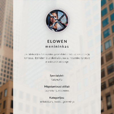 Lámina artística de alta calidad Fachada futurista, líneas estrictas, estructura de vidrio.
