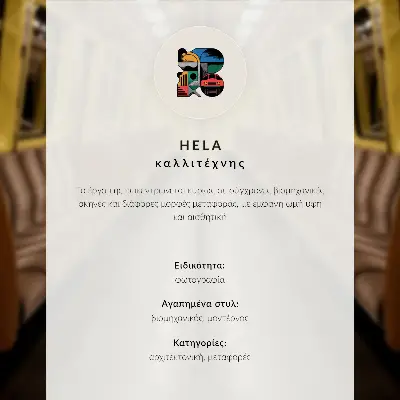 Lienzo decorativo moderno de interior de metro con madera amarilla