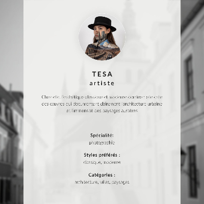 Póster Arquitectura, tonos cálidos, puesta de sol.