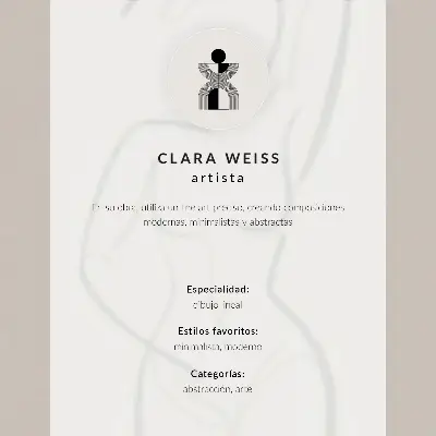 Lámina artística de figura humana y flor dibujo lineal con un diseño sencillo y elegante