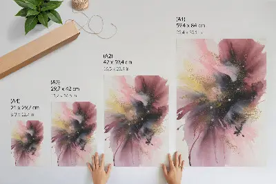 Lámina artística una explosión de color y energía de estilo moderno de alta calidad