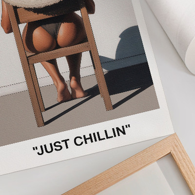 Póster Sombrero de diseño minimalista para un ambiente relajante