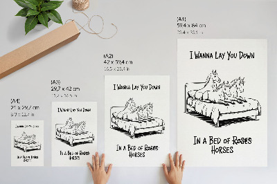Lámina artística de alta calidad Animales de texto humorísticos ilustrados en blanco y negro
