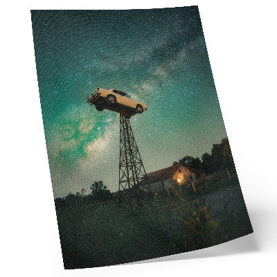 Póster Espectacular teleférico en la torre
