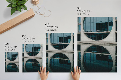 Lámina artística de alta calidad Reflejo de cristal de la arquitectura moderna del edificio