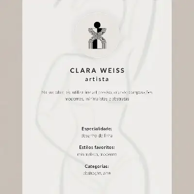 Lienzo decorativo con diseño de líneas faciales abstractas en estilo minimalista moderno