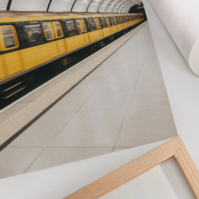 Lienzo decorativo moderno Metro moderno, líneas suaves, dinámico