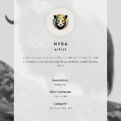 Póster de renos majestuosos con diseño de alto contraste en blanco y negro y colores saturados