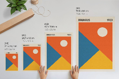 Lámina artística de alta calidad Formas geométricas, colores intensos, ambiente moderno