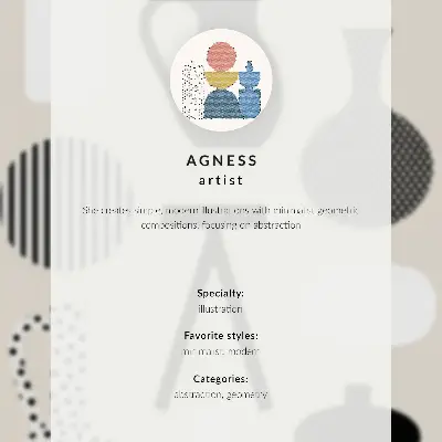 Póster de arquitectura geométrica con colores saturados, armonía y espacio