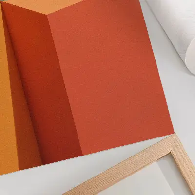 Póster de arquitectura geométrica con colores saturados, armonía y espacio